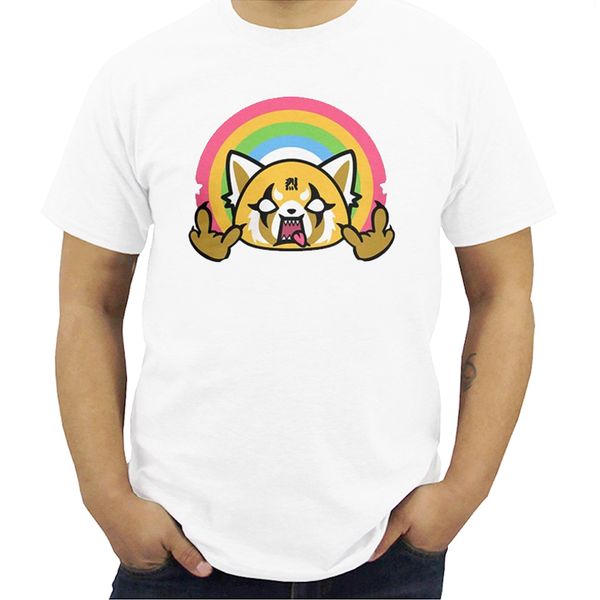 

death metal aggretsuko aggressive retsuko t shirts men's apparel tee shirts short sleeve t-shirts large size cartoon streetwear