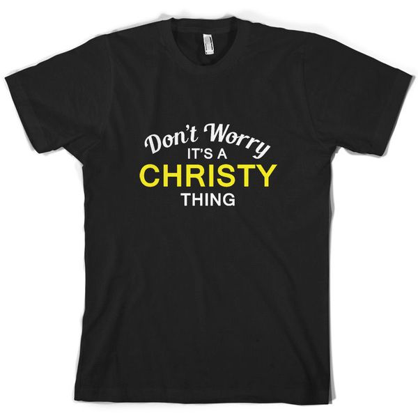 

не волнуйтесь это christy вещь! - mens t-shirt - family - пользовательские имя печати футболка мужская с коротким рукавом hot tops tshirt ho