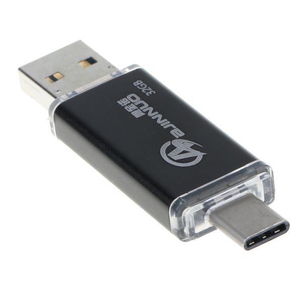 

тип c usb 2.0 micro usb 3-в-1 дизайн интерфейса флэш-диск 32 гб