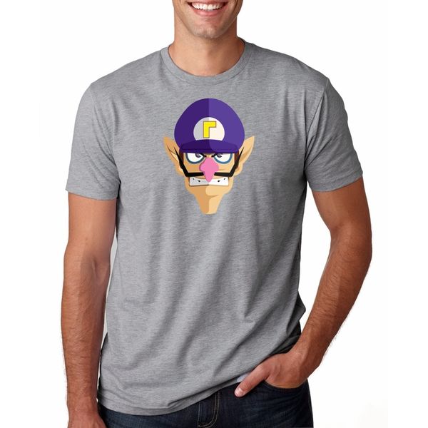 

the new men t-shirts waluigi t shirt homme summer short sleeve t shirts brand men's tee shirts man clothes fashion casual