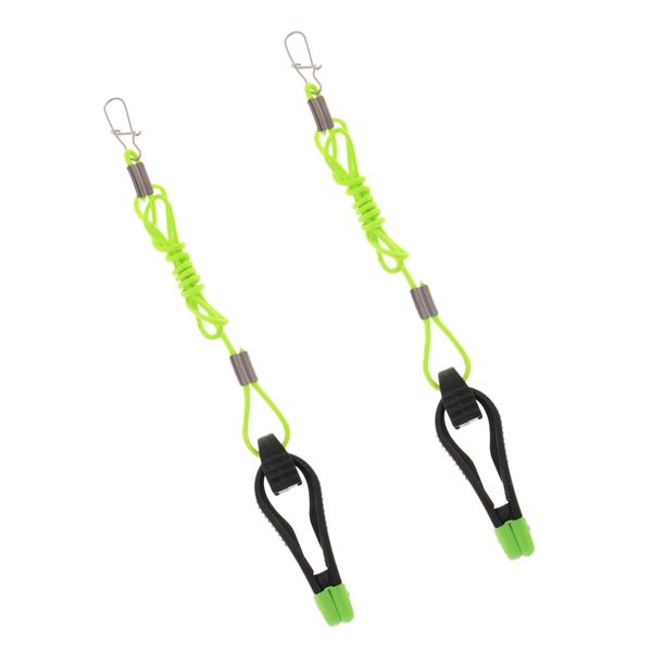

2pcs power grip plus downrigger release clip 17'' leader trolling release clip
