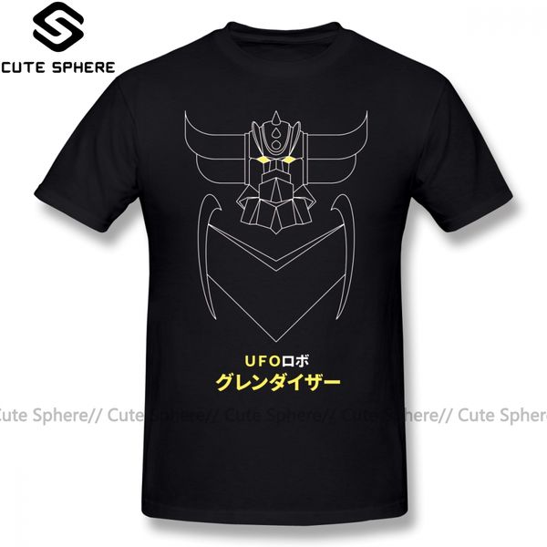 

mazinger t shirt grendizer outline version t-shirt 4xl 100 percent cotton tee shirt graphic man short sleeves fun basic tshirt