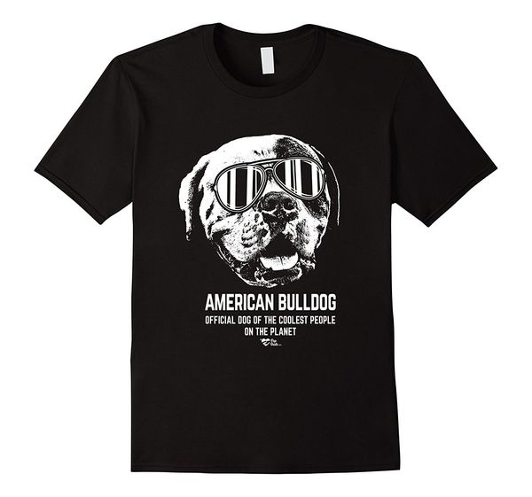 

2019 american bulldog shirt official dog of the coolest people casual o-neck loose summer t shirt for men