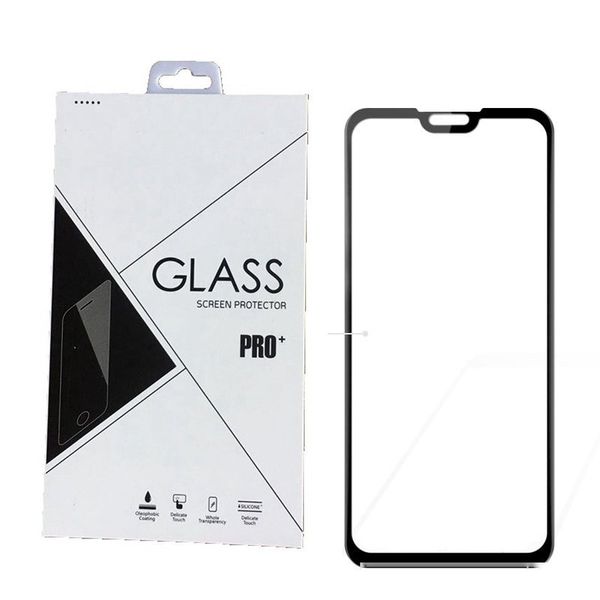 

9h full cover tempered glass screen protector for huawei y7 pro y9 y9 pro y9 rpime 2018 2019 100pcs in retail package
