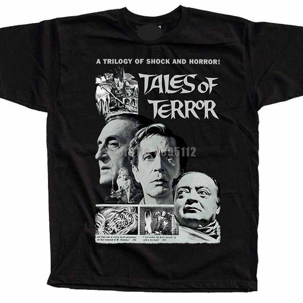 

tales of terror movie poster men funny t-shirts hip hop harajuku tshirt girl tshirts skull t shirts men