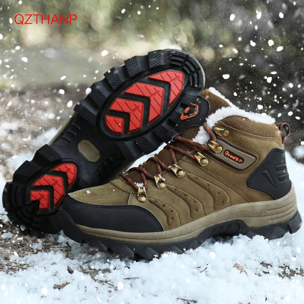 

boots 2021 winter fashion men shoes outdoor rubber casual sneakers breathable male zapatos hombre, Black