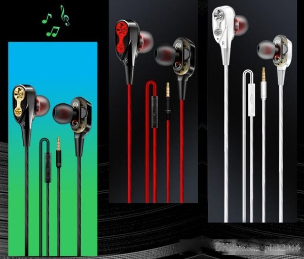 

in-ear stereo earphone white/black/red 3.5mm headphones headset with mic and remote for samsung mobile phone android phone