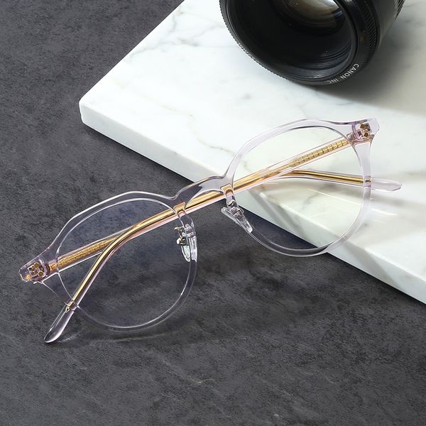 

logorela 2010 optical tr-90 round eyeglasses frame for men or women glasses prescription spectacles full rim frame glasses, Black