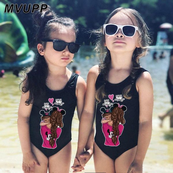 

swimming suit children swimwear with skirt for kids summer girl swimsuit baby girl beachwear mom and daughter kids clothes, Blue