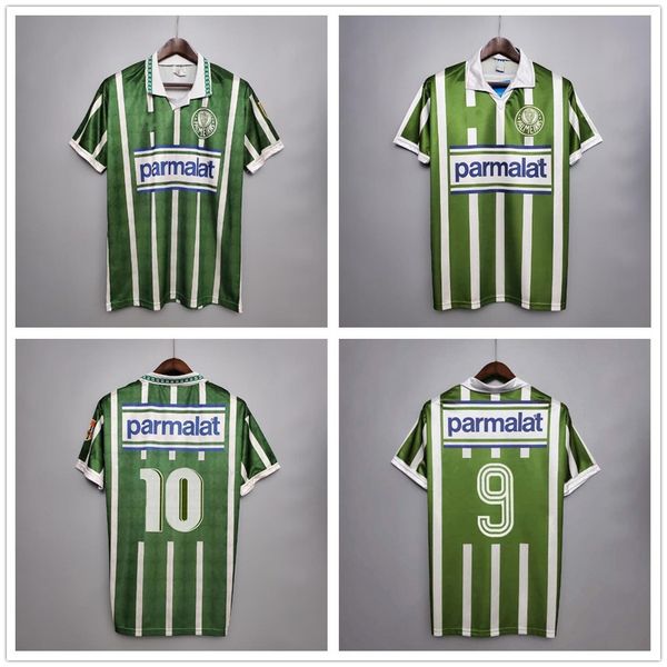 

1992 1993 palmeiras retro soccer jerseys 1993 1994 home green vintage classic 92 93 94 custom palmeiras football shirts, Black;yellow