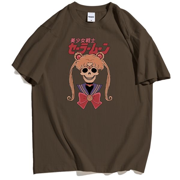 

аниме sailor moon fun skeleton футболках мужчины японский мультфильм image tee одежда для мужчин в streetwear thin раздел tshirt человек