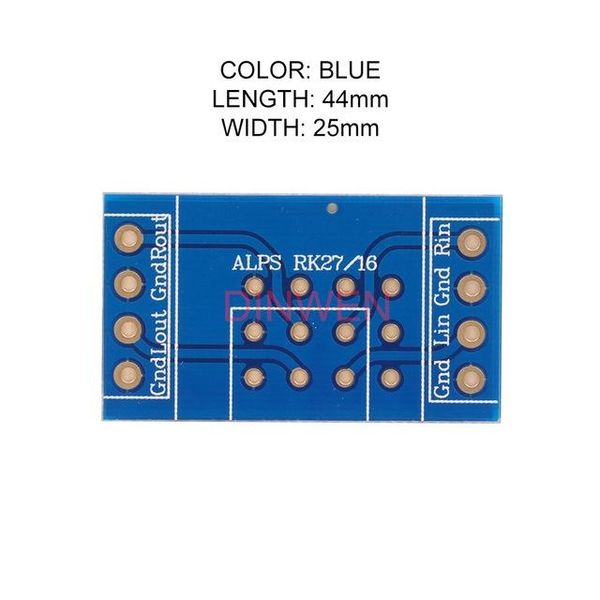 

cable winder double sides fr4 pcb board adapter circuit board for alps rk16 rk27 volume potentiometers hifi audio diy 1pc
