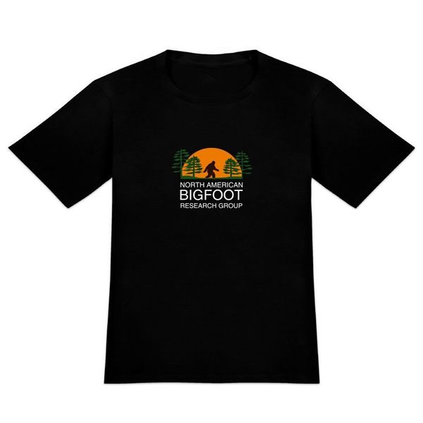 

североамериканский bigfoot research group men's новизна футболка diy prited tee shirt