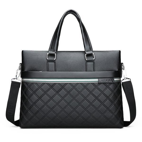 

men bag business computer handbags portable zipper shoulder 15 inch lapshoulder bag black waterproof office portable bag hot