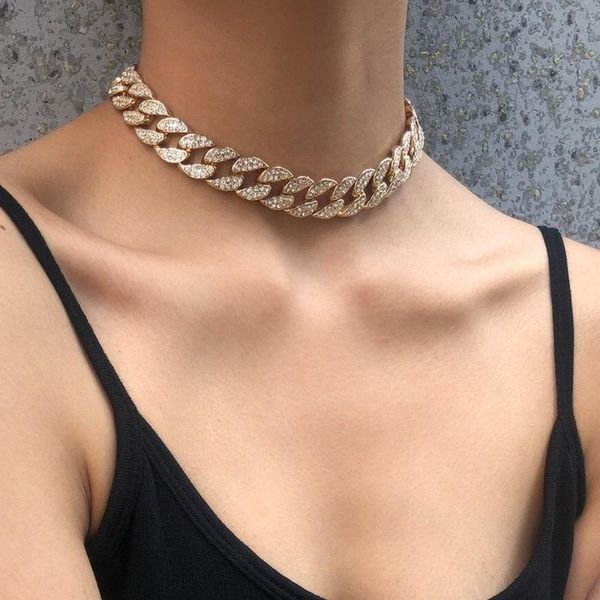 

блестящее rhinestone ожерелье для женщин камня choker ожерелье цвета серебра цепи ожерелье кристаллов панк подарок, Silver