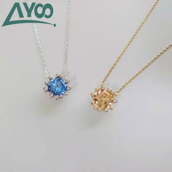 

ayoo swa. [new products]. sun fresh tone delicate simple creative woman necklace, Silver