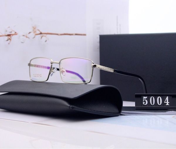 

fashion design brand men and women optical anti-blue glasses black gold silver three colors optional full frame glasses frame 5044