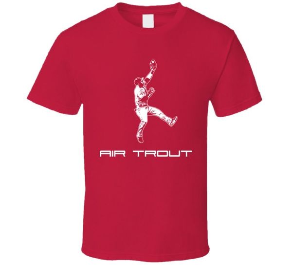 

mike trout air trout baseballer t shirt funny clothing casual short sleeve t shirts t-shirt men short sleeve funny
