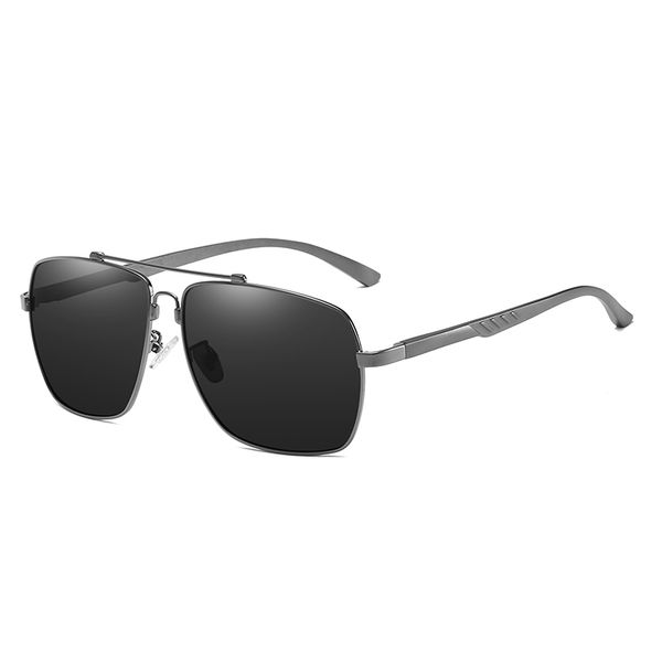 

sunglasses brand design pilot style men polarized metal frame fashion retro plastic material lenses 2039 uv400 protection eyewea, White;black