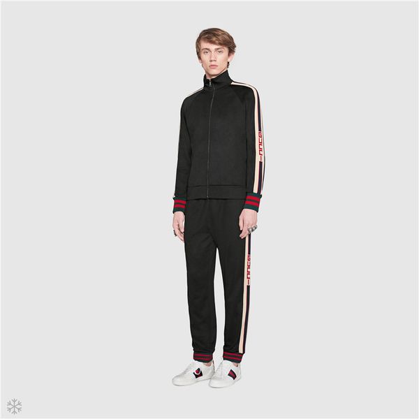 

designer tracksuirt fashion brand mens tracksuit jackets and pants sport sweatshirt casual autumn men zipper jacket and long pants -3xl, Gray
