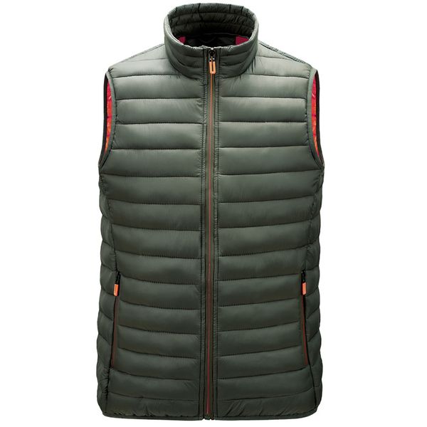 

brand clothing vest mens waistcoat winter warm sleeveless jacket male autumn casual vests big size veste homme sportwear outwear, Black;white