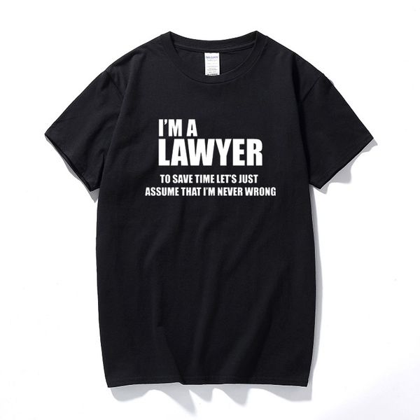 

i am a lawyer t shirt gift for lawyer funny profession t-shirt premium cotton short sleeve t-shirt camisetas hombre clothing