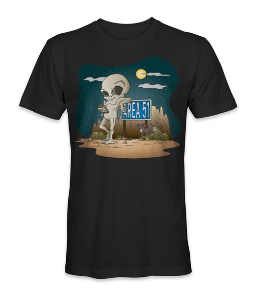 

area 51 aliens t-shirt fitness tee shirt new diy fashion design for men women