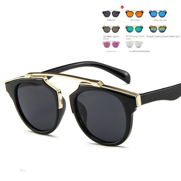 

colorful fashion sunglasses cute parent-child sun glasses korean 2020 fashion children's designer sunglasses baby glasses trendy, White;black