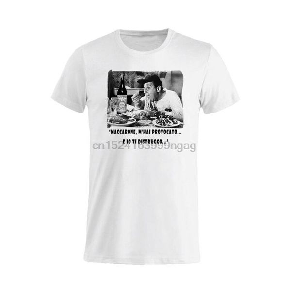 

t shirt alberto sordi un americano a roma maccarone m'hai provocato e io