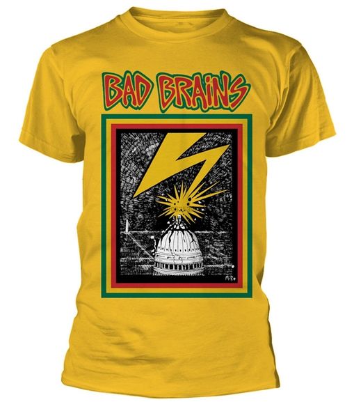 

bad brains 'bad brains' (желтый) t-shirt - new сшитое tee shirt