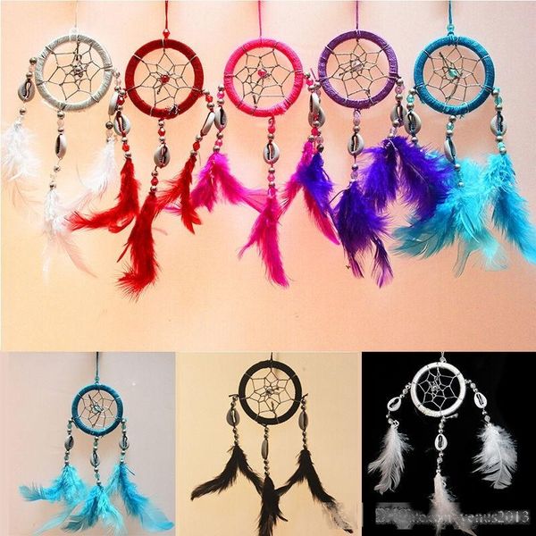 

2017 dream catcher antique imitation enchanted forest dreamcatcher gift handmade catcher net with feathers wall hanging decoration ornament