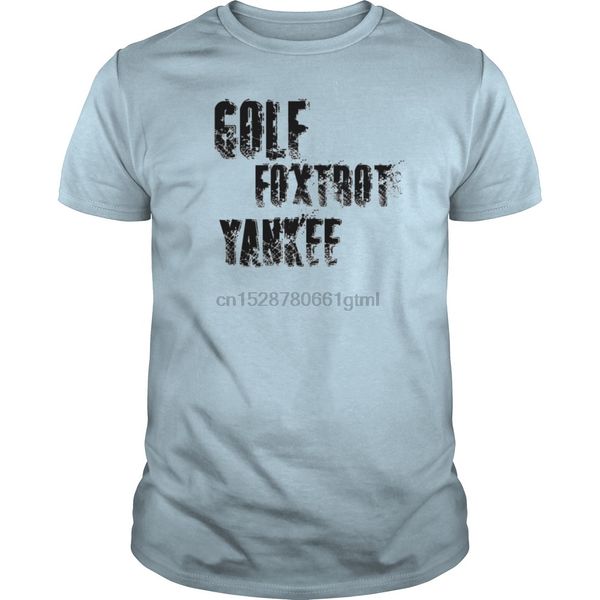 

men short sleeve tshirt golf foxtrot yankee gfy womens cool women t-shirt