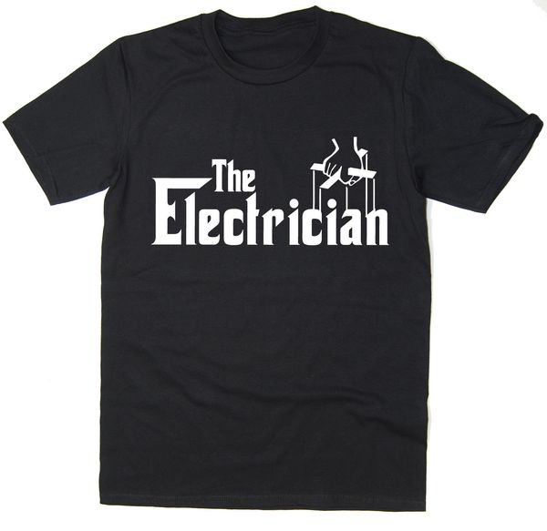 

2019 the electrician - funny t-shirt - godfather spoof - many colours