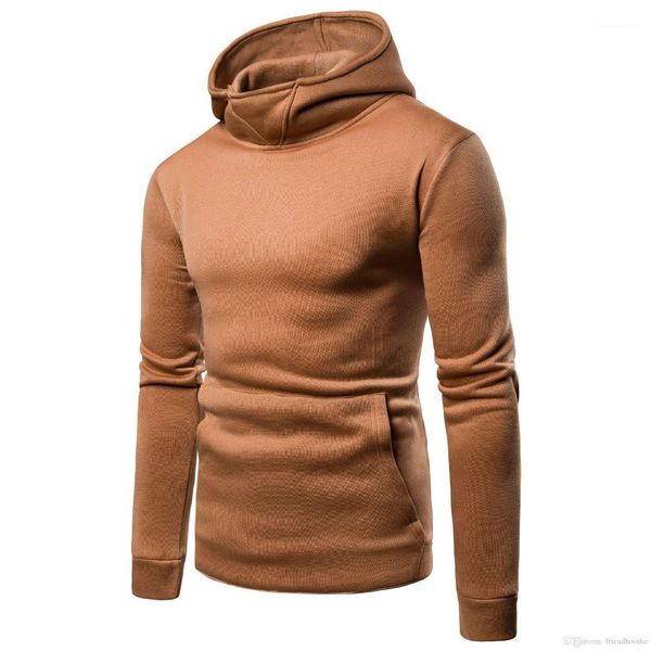 

for hommes mens solid hoodies spring autumn male casual sweatshirts long sleeved clothes, Black