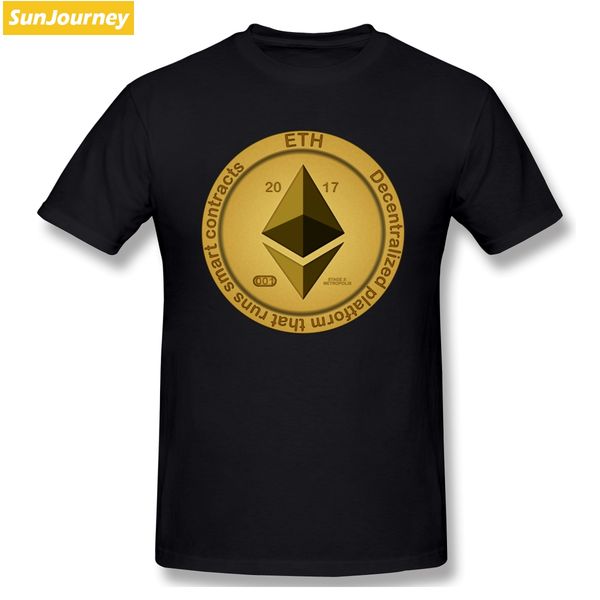 

ethereum coin crypto t shirt big size cotton custom short sleeve t shirts