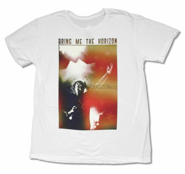 

bring me the horizon americana white t shirt new bmth men women tee shirt