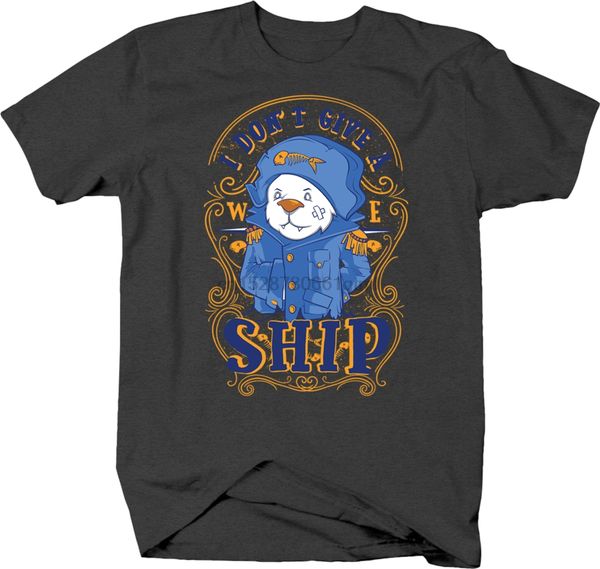

i dont give a ship polar bear sailor in captain uniform tshirt