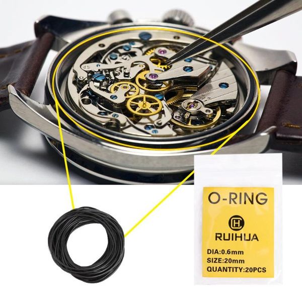 

repair tools & kits 200pcs mini rubber o-rings washer 0.5/0.6/0.7mm advanced watch circuit disc waterproof seals for accessories