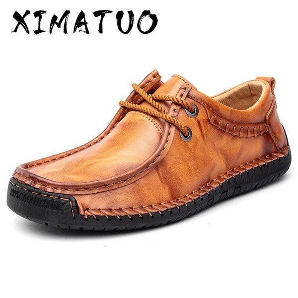 

2020 новая весна осень ручной работы мужская обувь ручной работы из кожи повседневная обувь мужчины мокасины мокасины flats обуви большого р, Black