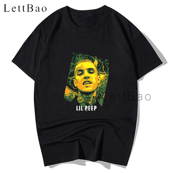 

oversize tshirt men lil peep peep print unsixe short sleeve t shirt hip hop letter t-shirts streetwear oversized men's t-shirt