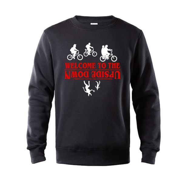 

new winter fashion sweatshirts men stranger things hoodie welcome upside down cotton casual sweat homme hoodie sweatshirt