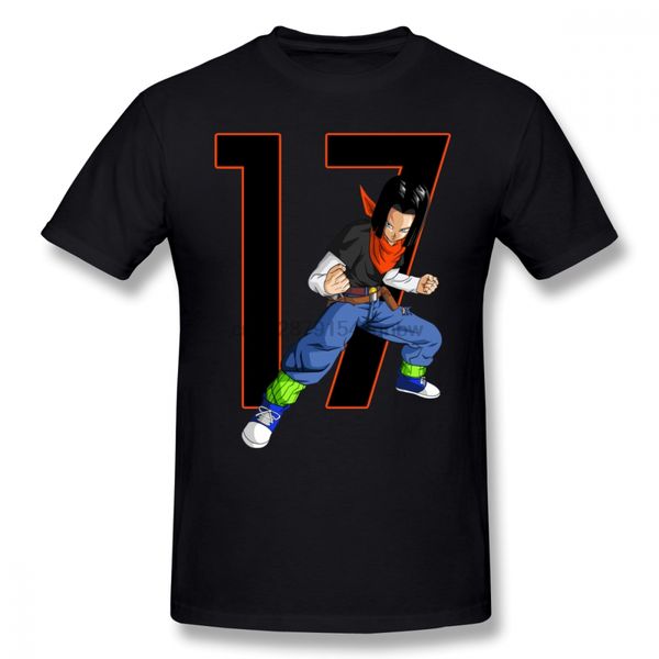 

android 17 t shirt cartoon печати 17 t-shirt плюс размер 6xl пляж tee shirt смешной printed 100 хлопок мужской коротким рукавом футболка