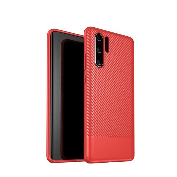 

carbon fiber phone cover soft tpu phone case for huawei p30 pro silicone dustproof anti-scratch flexible protective cover