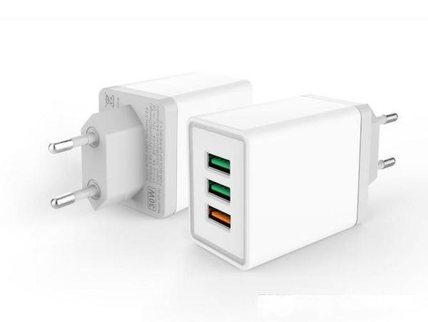 

universal 3 usb port fast charger adapter 5v 2.4a qc3.0 quick charger