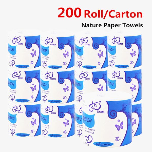 

новые 200 roll / cartons природных бумажных полотенца много colorx бумаги туалетной ванны бумажных полотенец presto papertowels много, Silver