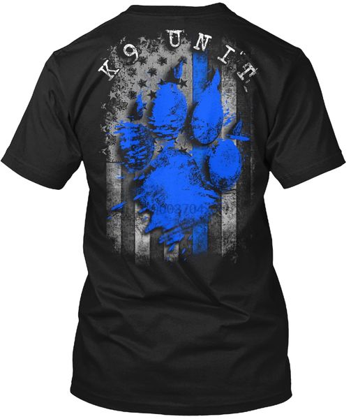 

men t shirt police k9 paw flag women tshirt