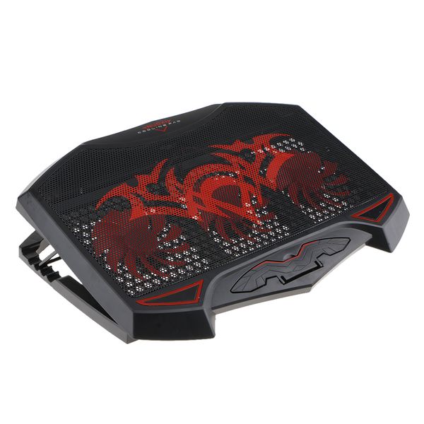 

pc dual usb cooling pad lap with 3 quiet fans for 17inch notebooks black