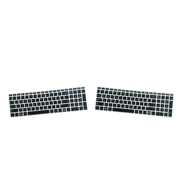 

2x silicone notebook keyboard skin cover for hp 15.6''bf lapblack