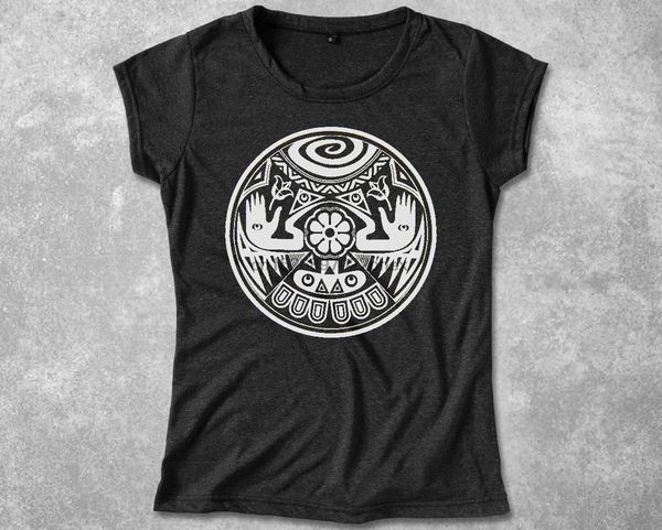 

mandala shirt for women yoga graphic screen print on soft & comfy polycotton relaxed shirt for women men t shirt