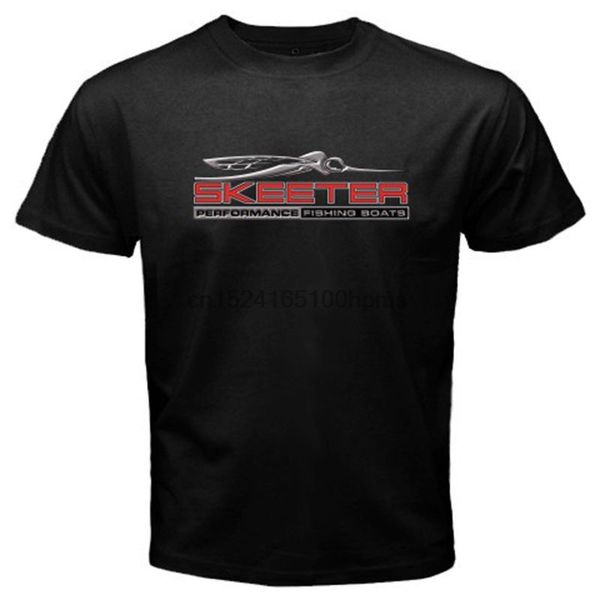 

new skeeter performance fishing boats logo mens black t-shirt size s - 3xl